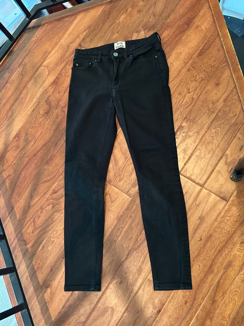 Acne Studios Skin 5 Black Denim Jeans Size 26/32
